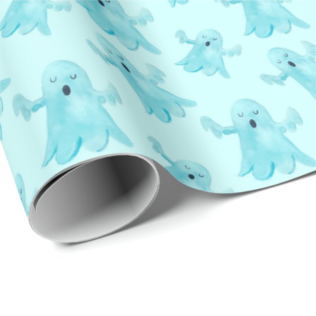 Papel De Regalo Fantasmas (Esquina del rollo)