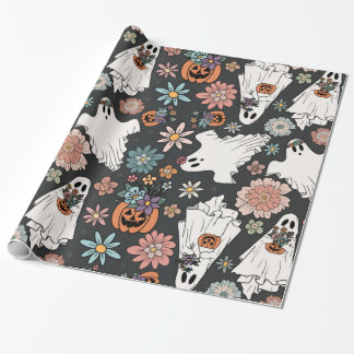 Papel De Regalo Fantasmas de Halloween en BohoWeen