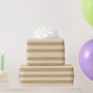 Papel De Regalo Farm Cream Stripes Aniversario
