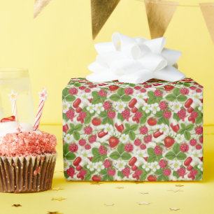 Papel De Regalo Farmacia del patrón de Berry & Pill
