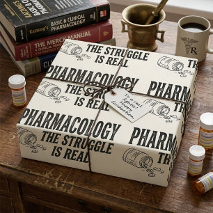 Papel De Regalo Farmacología La Lucha Es Real Divertido Farmacia 
