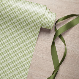 Papel De Regalo Farmhouse Green Tartan Plaid