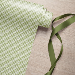 Papel De Regalo Farmhouse Green Tartan Plaid