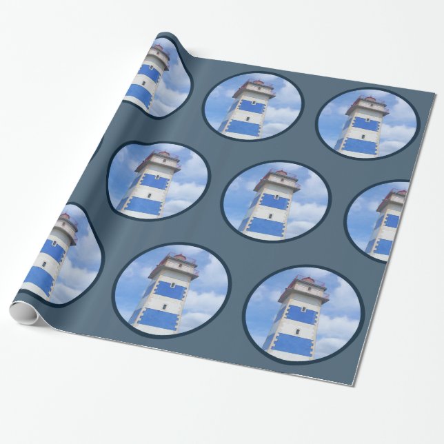 Papel De Regalo Faro acuático (Desenrollado)