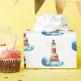 Papel De Regalo Faro Con Onda