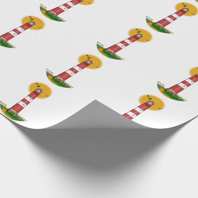 Papel De Regalo Faro de Amrum Alemania (Esquina)
