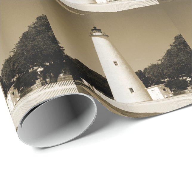 Papel De Regalo Faro de Ocracoke (Esquina del rollo)