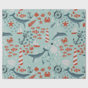 Papel De Regalo faro marino marino marino oceánico