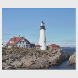 Papel De Regalo Faro principal Maine de Portland