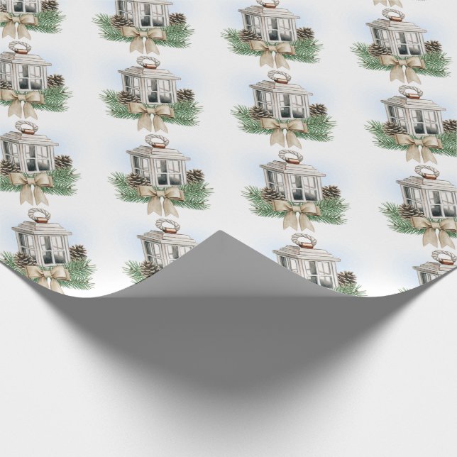 Papel De Regalo Faroles de navidades (Esquina)