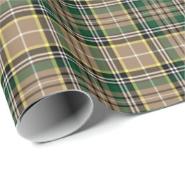 Papel De Regalo Farrell Clan Tartán Patrón irlandés de plástico