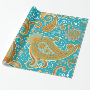 Papel De Regalo Fashion Fine Paisley Guay Cute Girly Retro