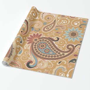 Papel De Regalo Fashion Fine Paisley Guay Cute Girly Retro