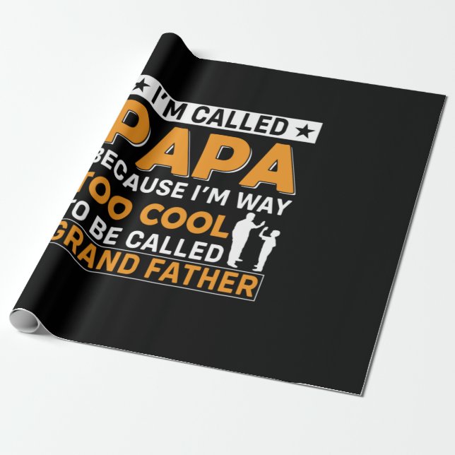 Papel De Regalo Father's Day I Am Called Papa (Desenrollado)