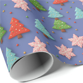 Papel De Regalo Faux Cookies in Clay Christmas Gift Wrap