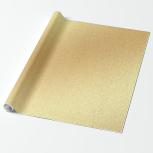 Papel De Regalo Faux Gold Purpurina Moderno Golden Elegant Glossy