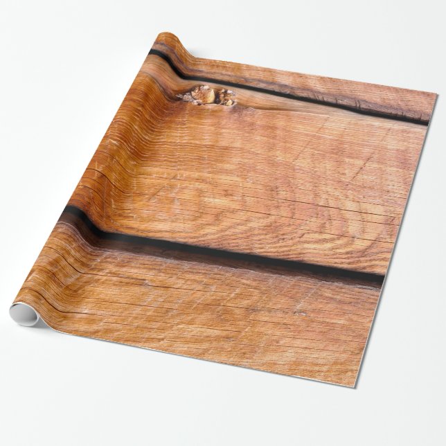 Papel De Regalo Faux Warm Weather-board Barn Siding (Desenrollado)