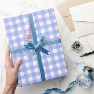 Papel De Regalo Faye y Lauren Blue Gingham