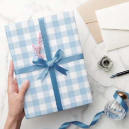 Papel De Regalo Faye y Lauren Blue Plaid