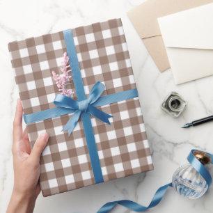 Papel De Regalo Faye y Lauren Brown Gingham
