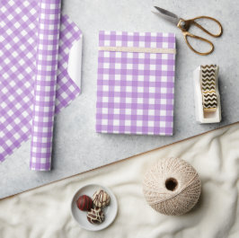 Papel De Regalo Faye y Lauren Purple Gingham