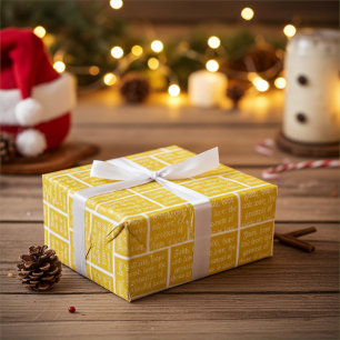 Papel De Regalo Fe Esperanza y Amor Vintage Dorado Navidad