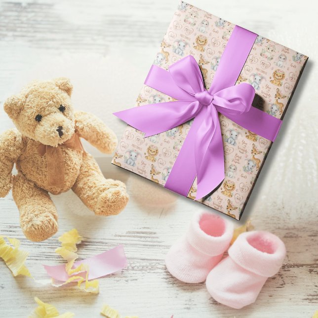 Papel De Regalo Fearfully & Wonderfully Made: Christian Baby Girl (Baby Shower Ready)