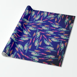 Papel De Regalo Feathers boho color