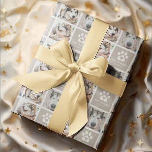 Papel De Regalo Felices días aulladores Cuadrícula de fotos de per