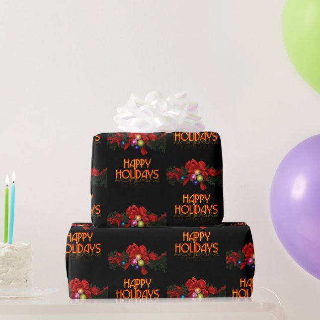 Papel De Regalo Felices Fiestas (Regalos de fiesta)