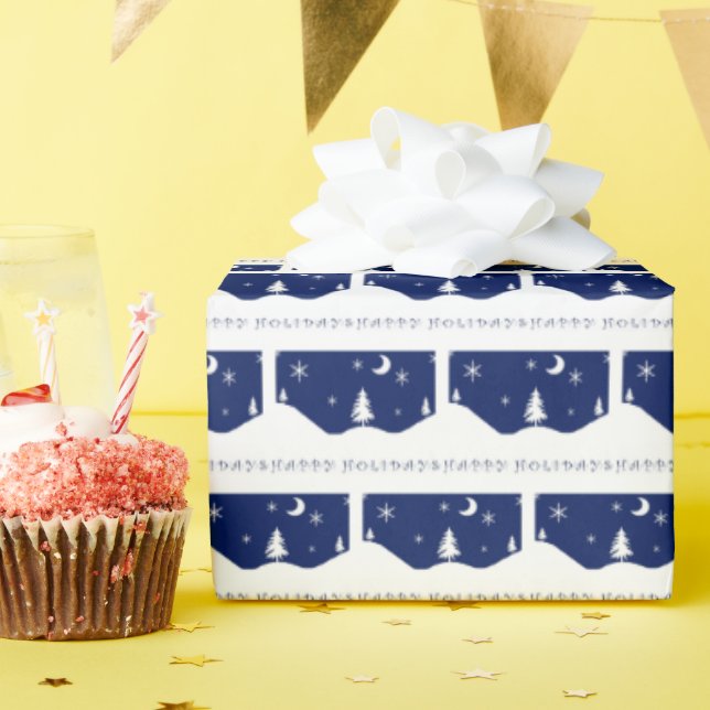 Papel de regalo "Felices Fiestas" (Fiesta de cumpleaños )