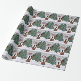 Papel De Regalo Felices Fiestas Blanket Appaloosa Navidades de Cab