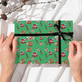 Papel De Regalo Felices Fiestas Navideñas