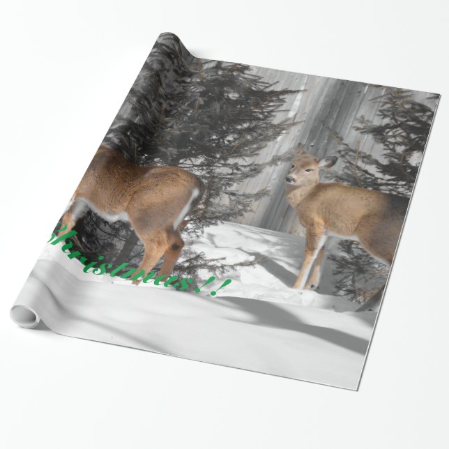 Papel De Regalo Felices Navidad (Desenrollado)