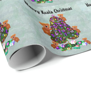 Papel De Regalo Felices Navidad de la koala