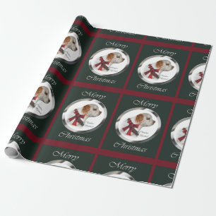 Papel De Regalo Felices Navidad del perro de aguas de Clumber