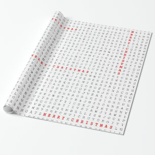 Papel De Regalo Felices Navidad del rompecabezas de la búsqueda de