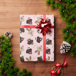Papel De Regalo Felices Pawlidays Labrador Recuperar Perros