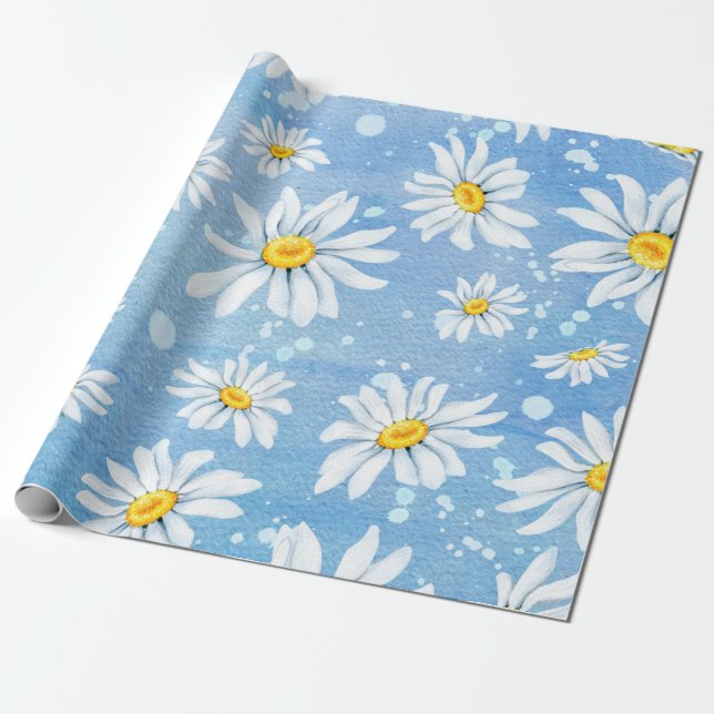 Papel De Regalo felicidad margarita (Desenrollado)
