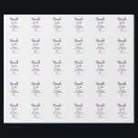 Papel De Regalo Felicidades a la futura Sra. añadir nombre de la n<br><div class="desc">diseño</div>