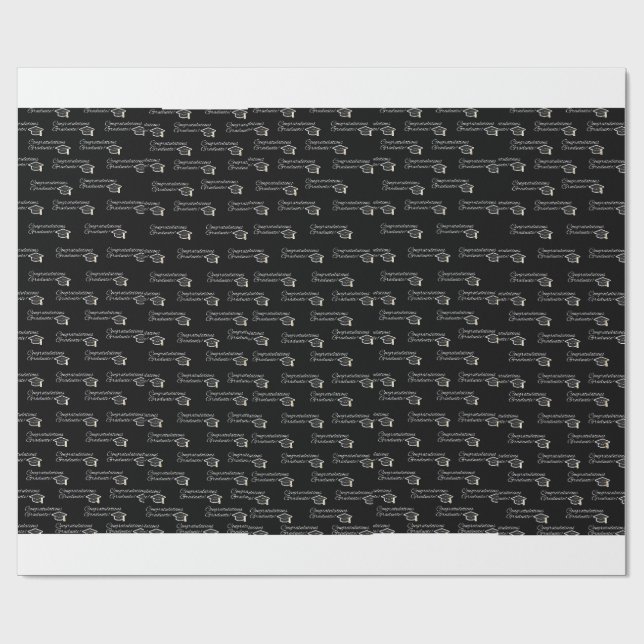 Papel De Regalo Felicidades Graduado (Superficie plana)