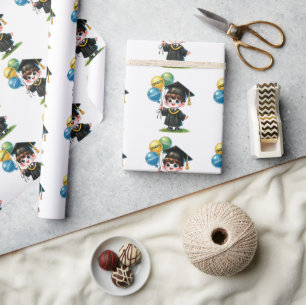Papel De Regalo Felicidades Graduado