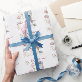 Papel De Regalo ¡Felicidades! Vestido de novia y novio