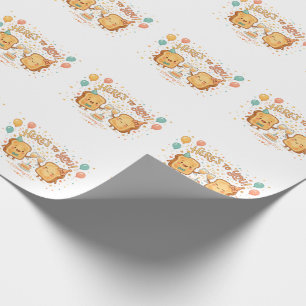 Papel De Regalo Felicitación de Celebración de Tostada Adorable