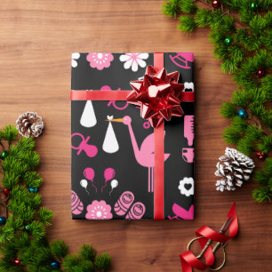 Papel De Regalo Felicitaciones a los Chicas gemelos Stalk Delivery