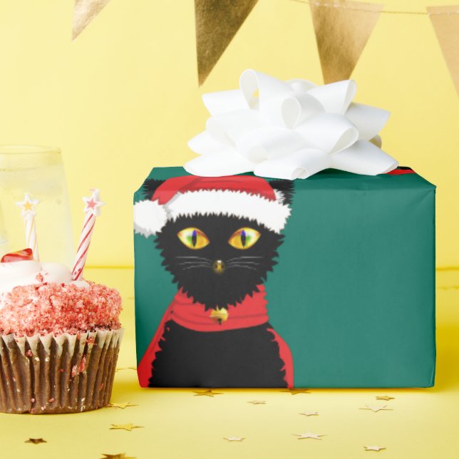 Papel De Regalo Felinos festivos (Fiesta de cumpleaños )