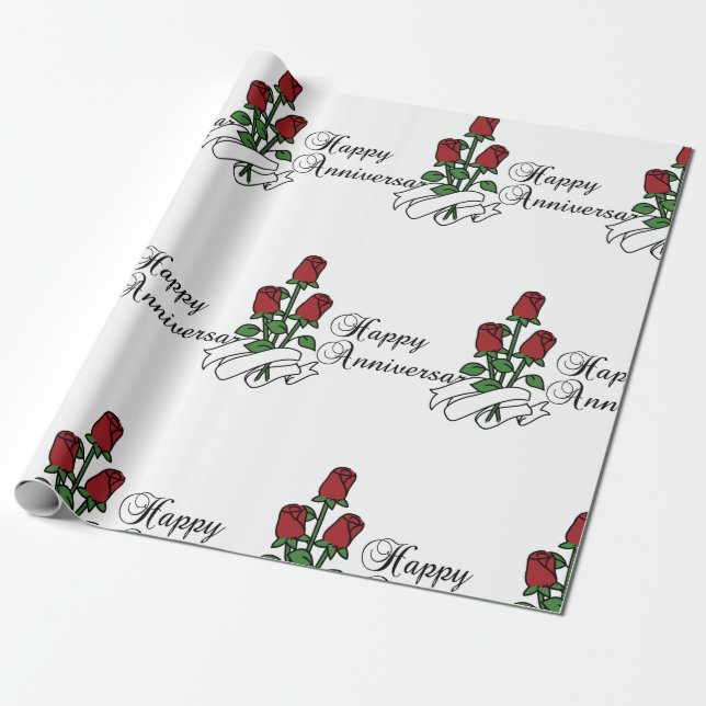 Papel De Regalo  Feliz aniversario (Desenrollado)