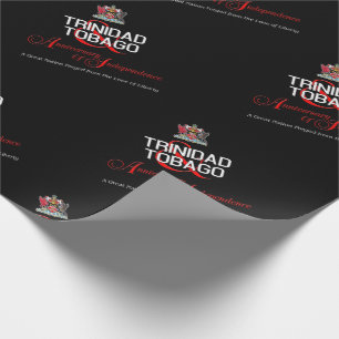 Papel De Regalo Feliz aniversario de la independencia de Trinidad 
