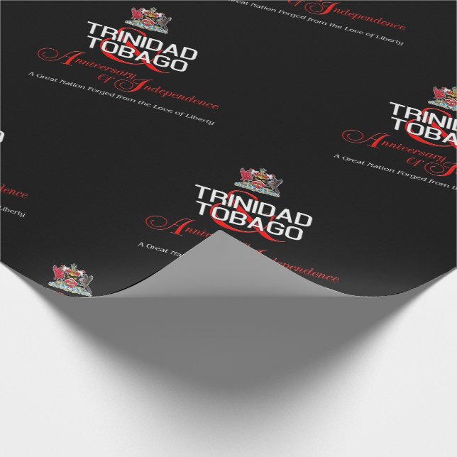Papel De Regalo Feliz aniversario de la independencia de Trinidad  (Esquina)