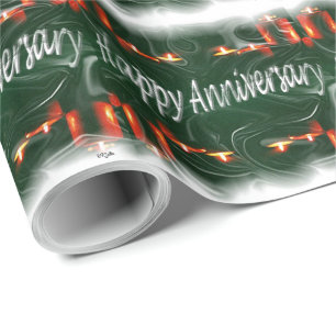 Papel De Regalo Feliz Anniversay Candles